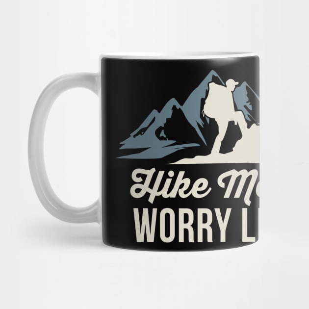 Hike More Worry Less Shirt| Funny Hiking Shirts by GigibeanCreations